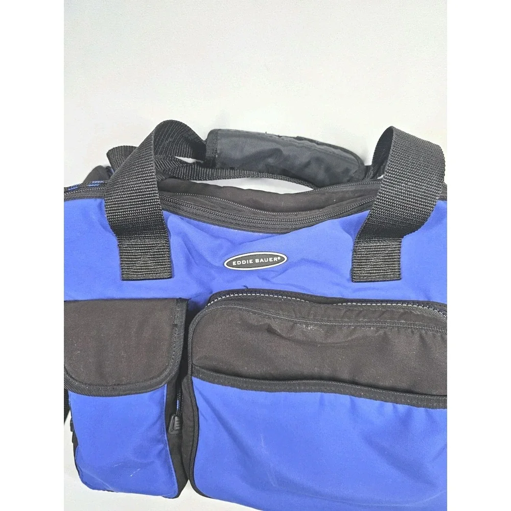 Vintage Eddie Bauer Canvas Duffle Bag‎  Weekender Gym Carry On Messenger Camera